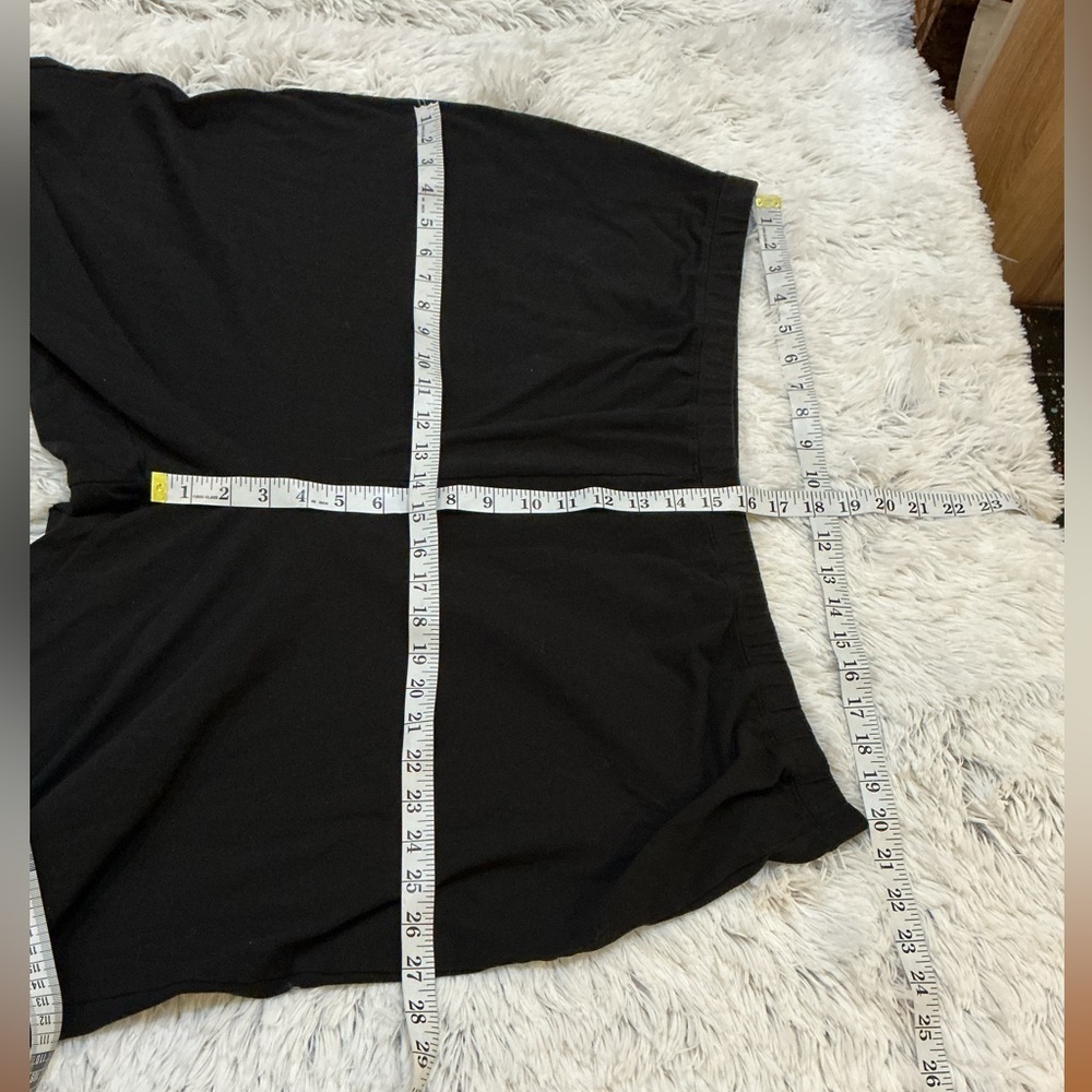 Woman Within Plus Size 3X Tall Black Stretch Cotton Bootcut Leggings Pull-On - Picture 9 of 10